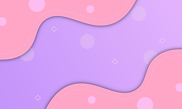 Fluido rosa e roxo moderno em estilo de fundo de papel. modelo para seu lindo banner.