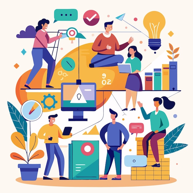 Fluxo de trabalho colaborativo e gerenciamento de projetos elevando a eficiência da equipe em um espaço de trabalho digital