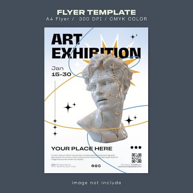 Flyer da exposição de arte