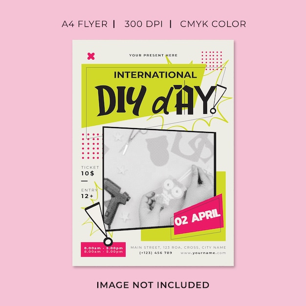 Flyer do Dia Internacional do Bricolage