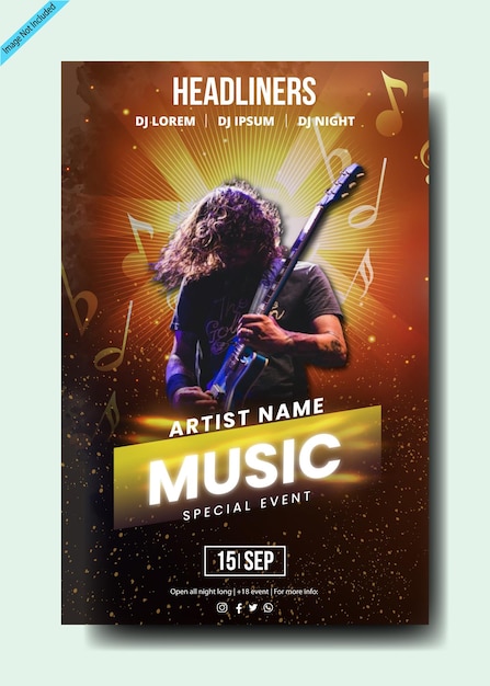 Flyer do Evento de Música Rock