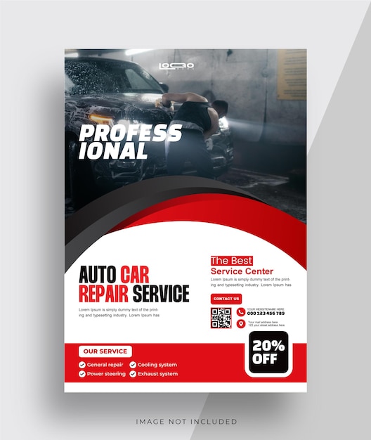 Flyer do Serviço de Reparação de Automóveis