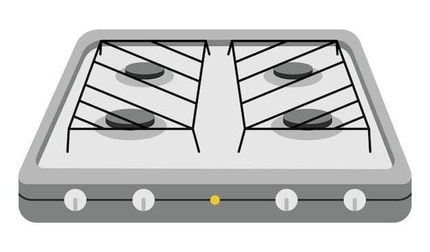 Fogão de acampamento ícone dos desenhos animados queimador de acampamento a gás dos desenhos animados fogão interno portátil forno ao ar livre para piquenique cozinhar em chama de calor fogão propano butano fogo viajar