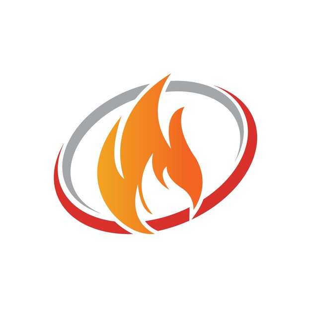 Vetor fogo com chama e feuer mit flamme logo vector