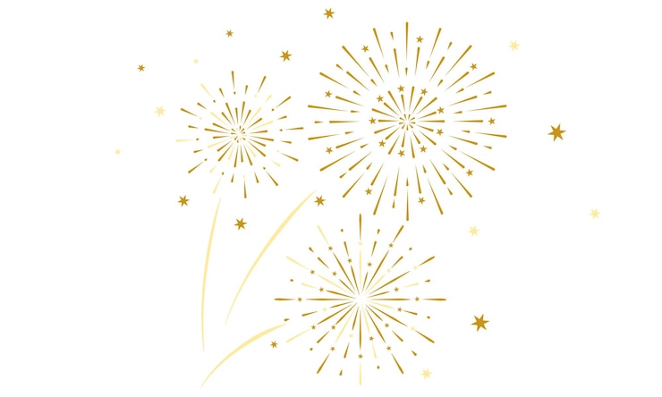 Vetor fogos de artifício com estrelas e faíscas fronteira vetorial com fogos de artifícios coloridos cartaz de férias cartaz cartaz de saudação