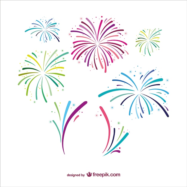 Fogo-de-artifício, Foguete, Ícone, Sobre, Branca, Fundo, Colorido, Desenho,  Vetorial, Ilustração Ilustraciones svg, vectoriales, clip art vectorizado  libre de derechos. Image 81140199