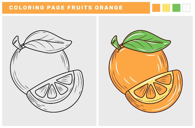 laranja desenho para colorir