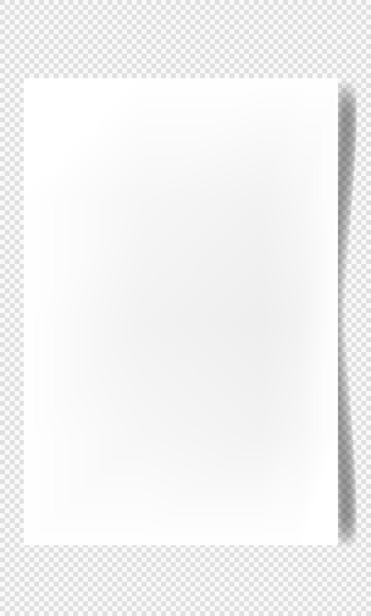 Vetor folha de papel em branco realista com sombra folha vertical retangular página de caderno ou livro modelo ou maquete de projeto