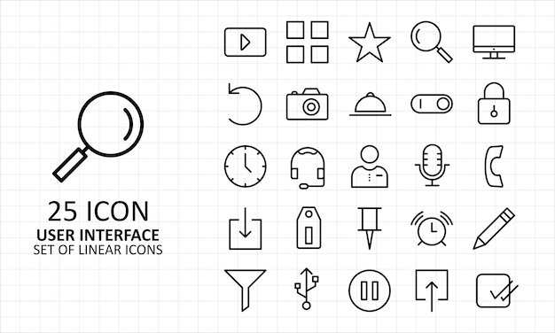 Folha interface ícones usuário pixel perfeito