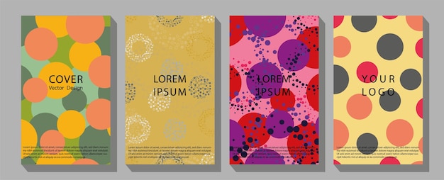 Folhas de linha abstratas modernas em linhas e fundo de artes com diferentes formas para decoração de parede cartão postal ou design de capa de folheto