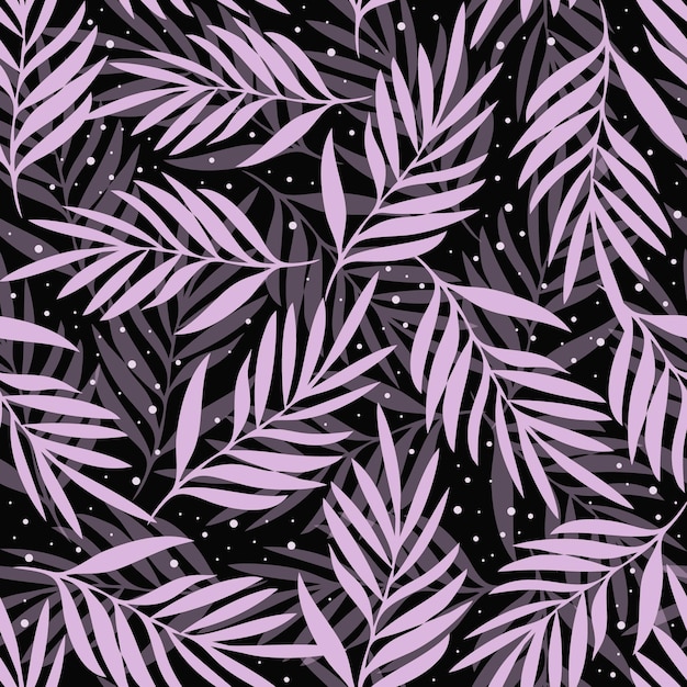 Folhas de palmeira tropicais sem costura Padrão de design Para impressão de tecido têxtil papel de embrulho wal