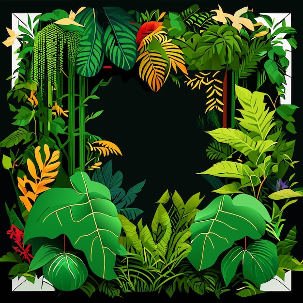 Folhas de palmeira tropical padrão de fundo verde design de decoração de folhagem de árvore monstera