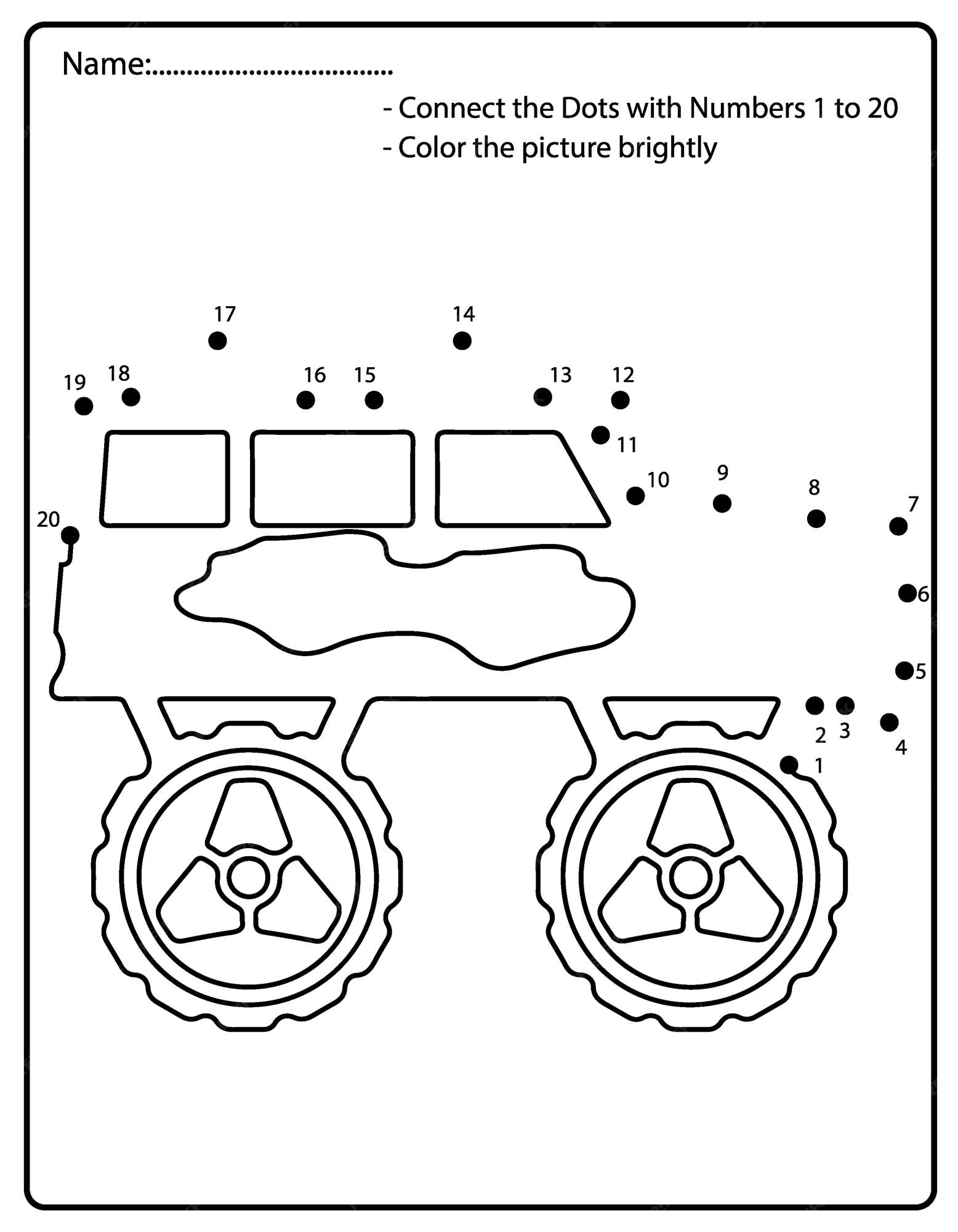 Monster Truck para colorir 15