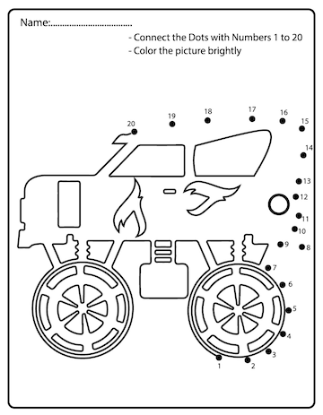 Monster Truck para colorir 13