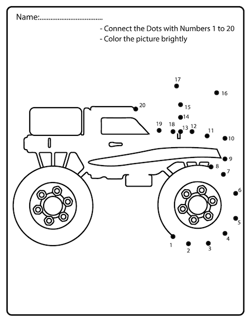 Monster Truck para colorir 9 –  – Desenhos para Colorir