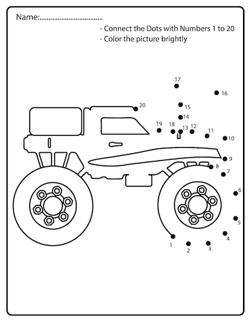 Monster Truck para colorir 15