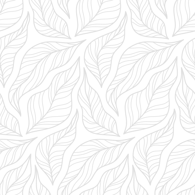 Vetor folhas elegantes abstratas de design de padrão sem emenda