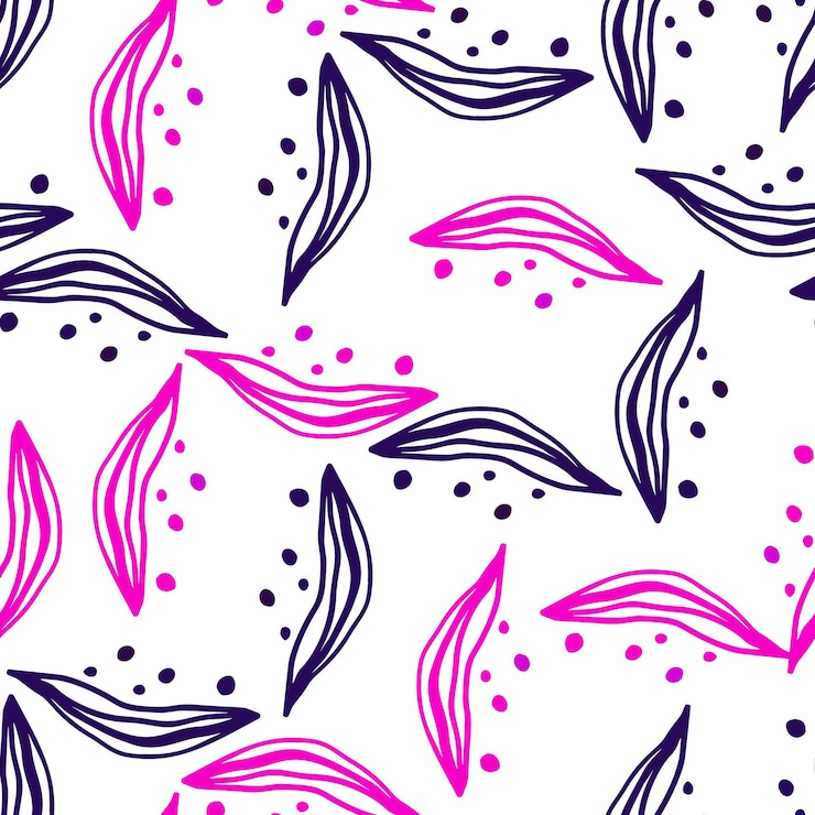 Vetor folhas lineares abstratas padrão tropical sem costura fundo de linha de floresta tropical papel de parede sem fim criativo em folha de palmeira pano de fundo exótico da selva design para capa de embrulho de impressão têxtil de tecido
