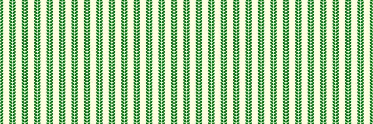 Vetor folhas verdes horizontais desenho sem costura para padrão e fundo