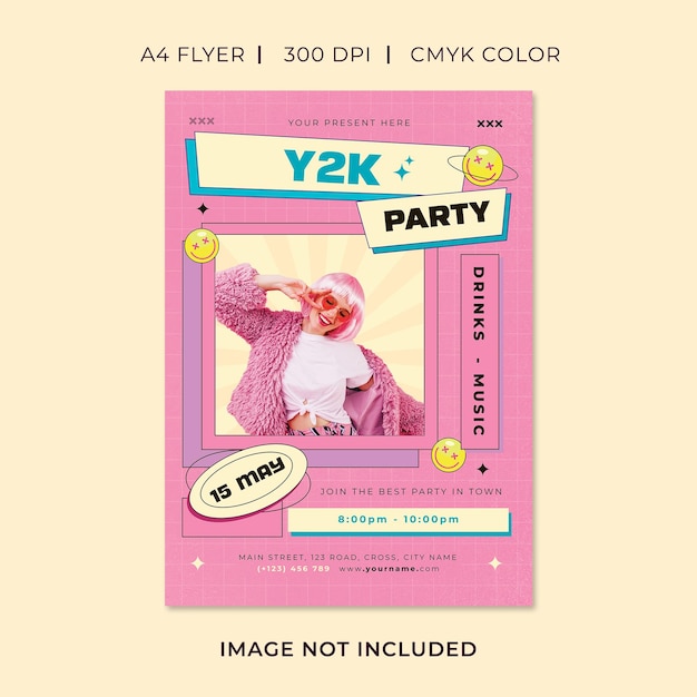 Folheto da festa Y2K