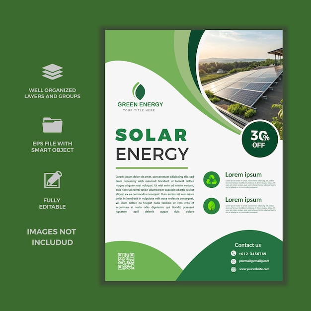 Folheto de promoção e comercialização da energia solar