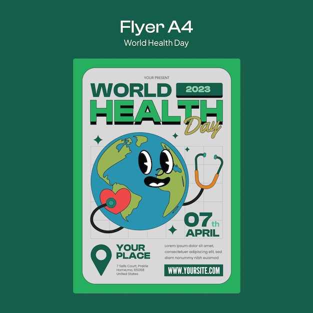 Folheto do Dia Mundial da Saúde Verde