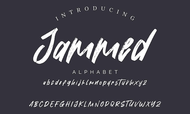 Font de pincel escrito à mão para citações de letras estilo pincel desenhado à mão caligrafia moderna