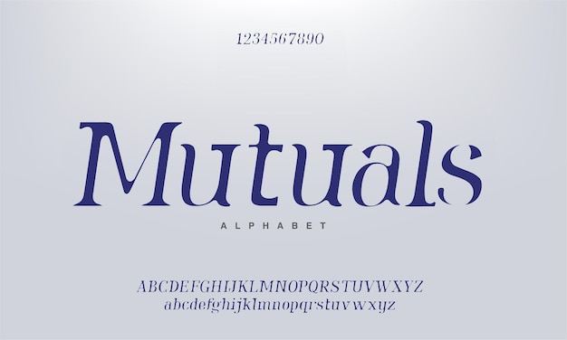 Fonte de letras do alfabeto elegante. letras serif modernas clássicas, moda minimalista