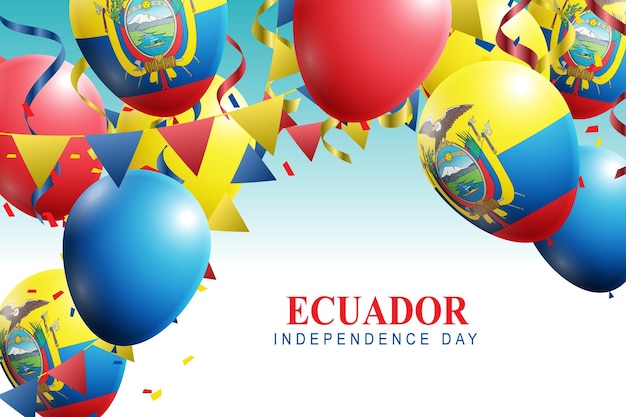 Vetor fonte do dia da independência do equador
