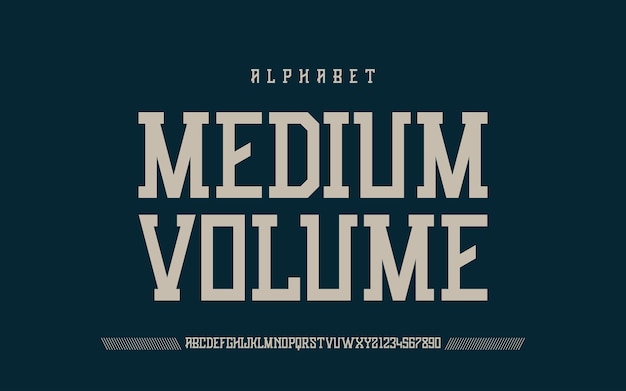 Fonte moderna e elegante ou fonte de logotipo de fontes de tipografia Vetor Premium