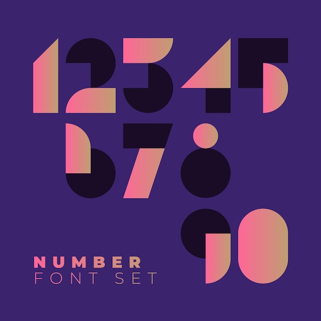 Fontes mínimas criativas alfabeto moderno tipografia conjunto de estilo minimalista ilustração vetorial