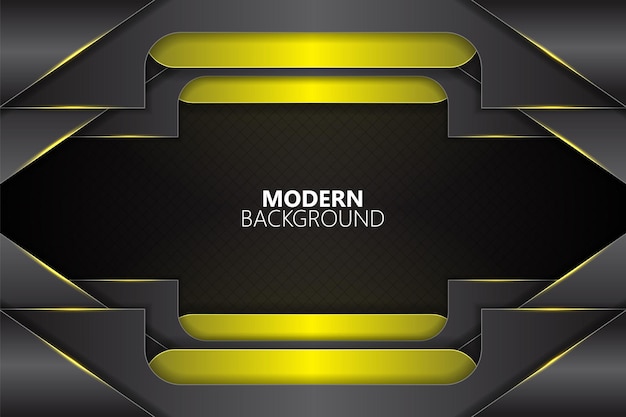 Forma de camada sobreposta diagonal de fundo moderno com gradiente amarelo