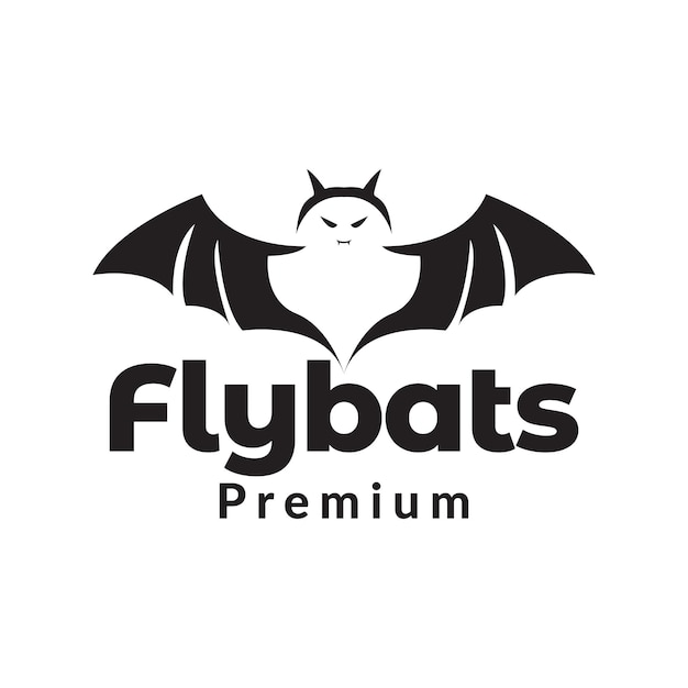 Forma de design de logotipo de mosca de morcego símbolo gráfico de vetor ícone sinal ilustração ideia criativa