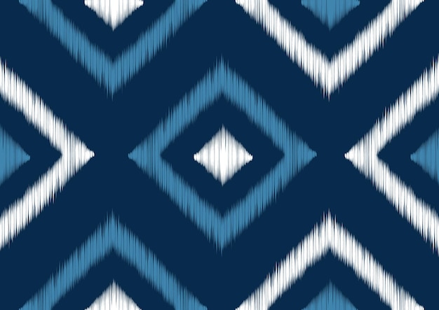 Forma quadrada Padrão étnico Tie Dye ou bordado folclórico estilo asteca