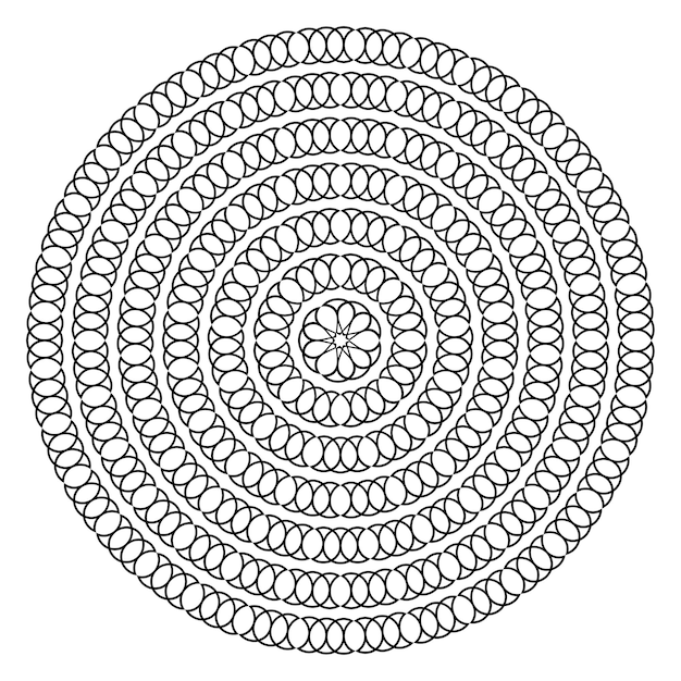 Forma redonda com pontos de círculo modelo para elemento de design de molduras de bordas