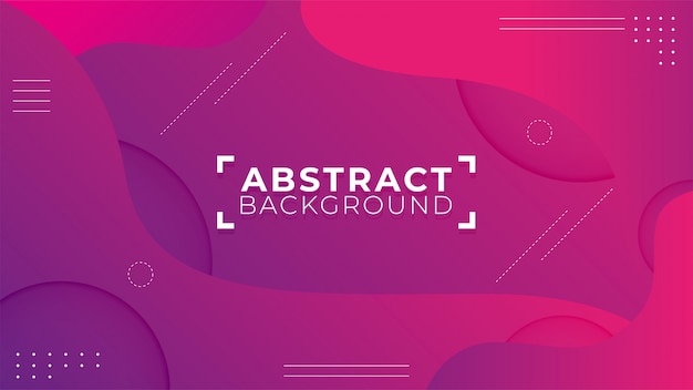 Formas abstratas modernas com fundo roxo