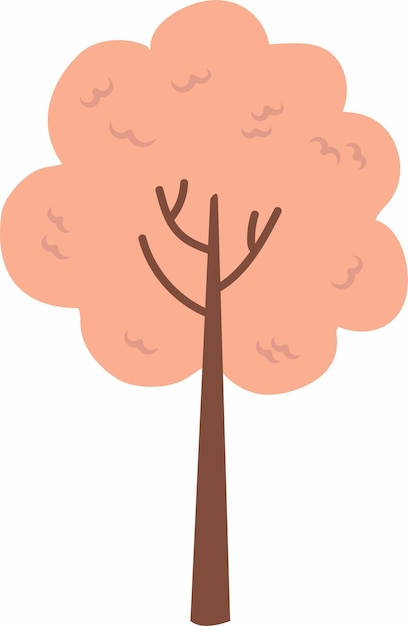 Vetor formas de árvores