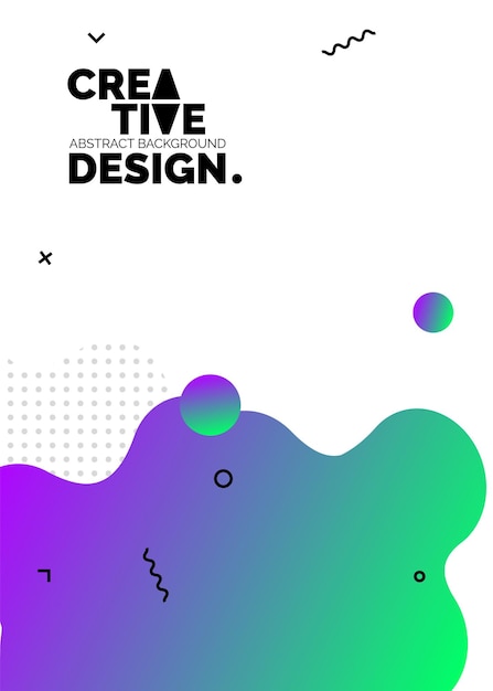 Formas de cores líquidas para fundos de pôsteres de composição Capas abstratas na moda Design futurista vetor Eps10