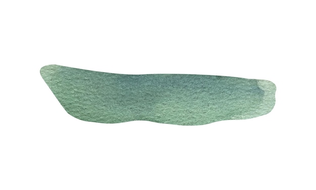 Formas de textura de clipart de aquarela verde turquesa