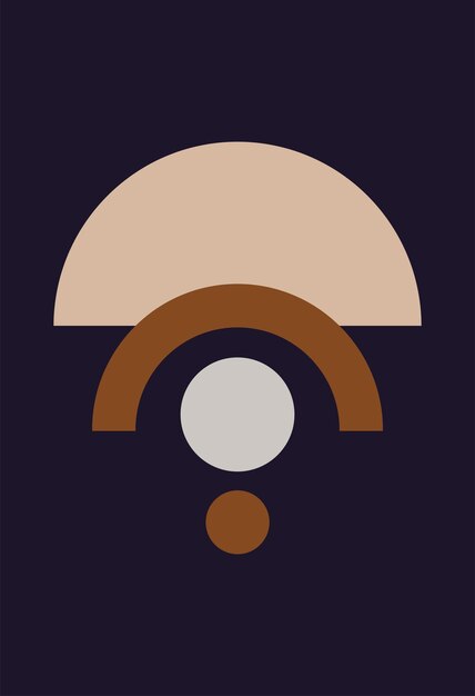 Formas e composições geométricas modernas Abstrato moderno