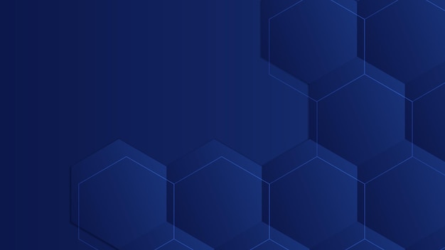 Formas geométricas geométricas azuis e pretas mínimas design abstrato de fundo de tecnologia de luz Ilustração vetorial design gráfico abstrato banner padrão de apresentação modelo de web fundo