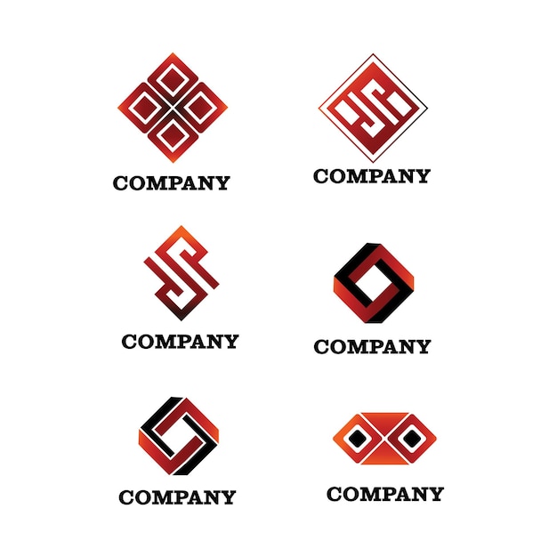 formas geométricas vetoriais logotipos