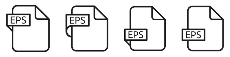 Vetor formato de arquivo eps tipo de documento ícone colorido