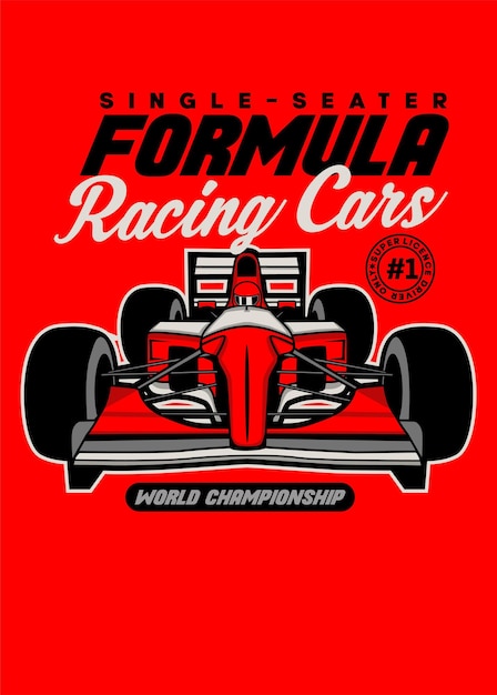 Formula racing car