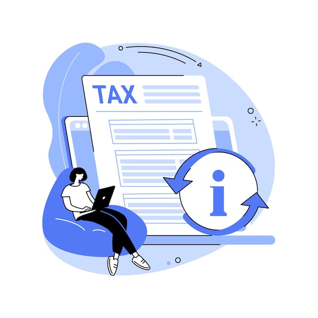 Forneça e atualize sua ilustração vetorial de conceito abstrato de informações pessoais