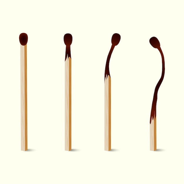 fósforos queimados