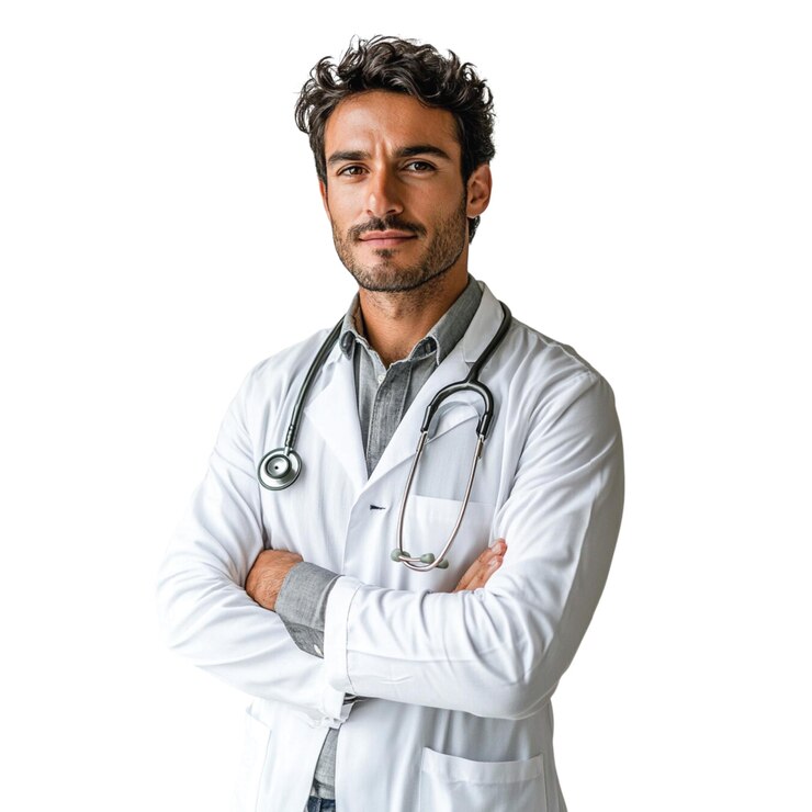 Vetor foto de retrato de um médico profissional