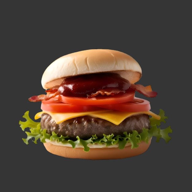 Foto gratuita Fotografia comercial de comida hambúrguer de queijo gourmet Ai gerado