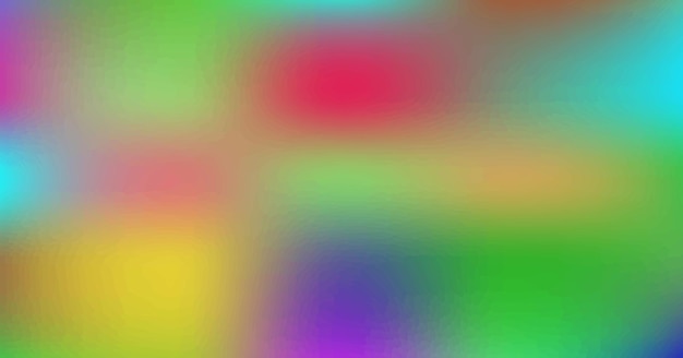 Vetor fotografia abstrata papel de parede holográfico colorido desfocado com gradiente de textura de folha de fundo