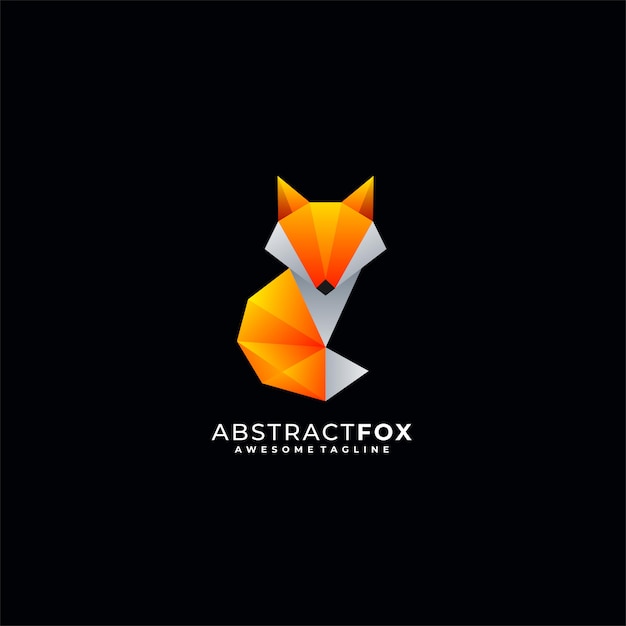 Vetor fox abstrato mídia ilustração logo vector.